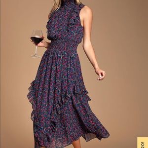 Lulus Floral midi Dress